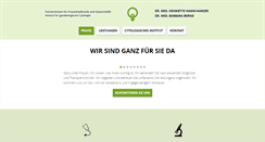 Desktop Screenshot of frauenaerztinnen-roemerpassage.de